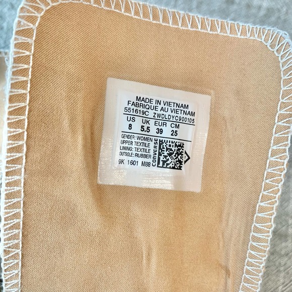 Converse CTAS Lux Mid Hidden Wedge Ivory Peached Canvas Womens Sneaker 8 - Picture 3 of 13